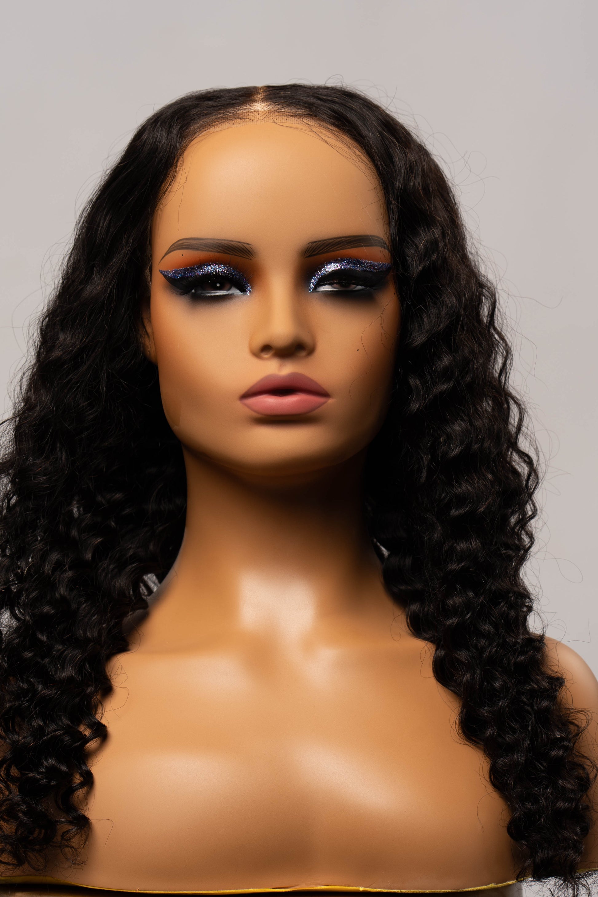 Black Deep Water Wave HD Glueless Brazilian Wig