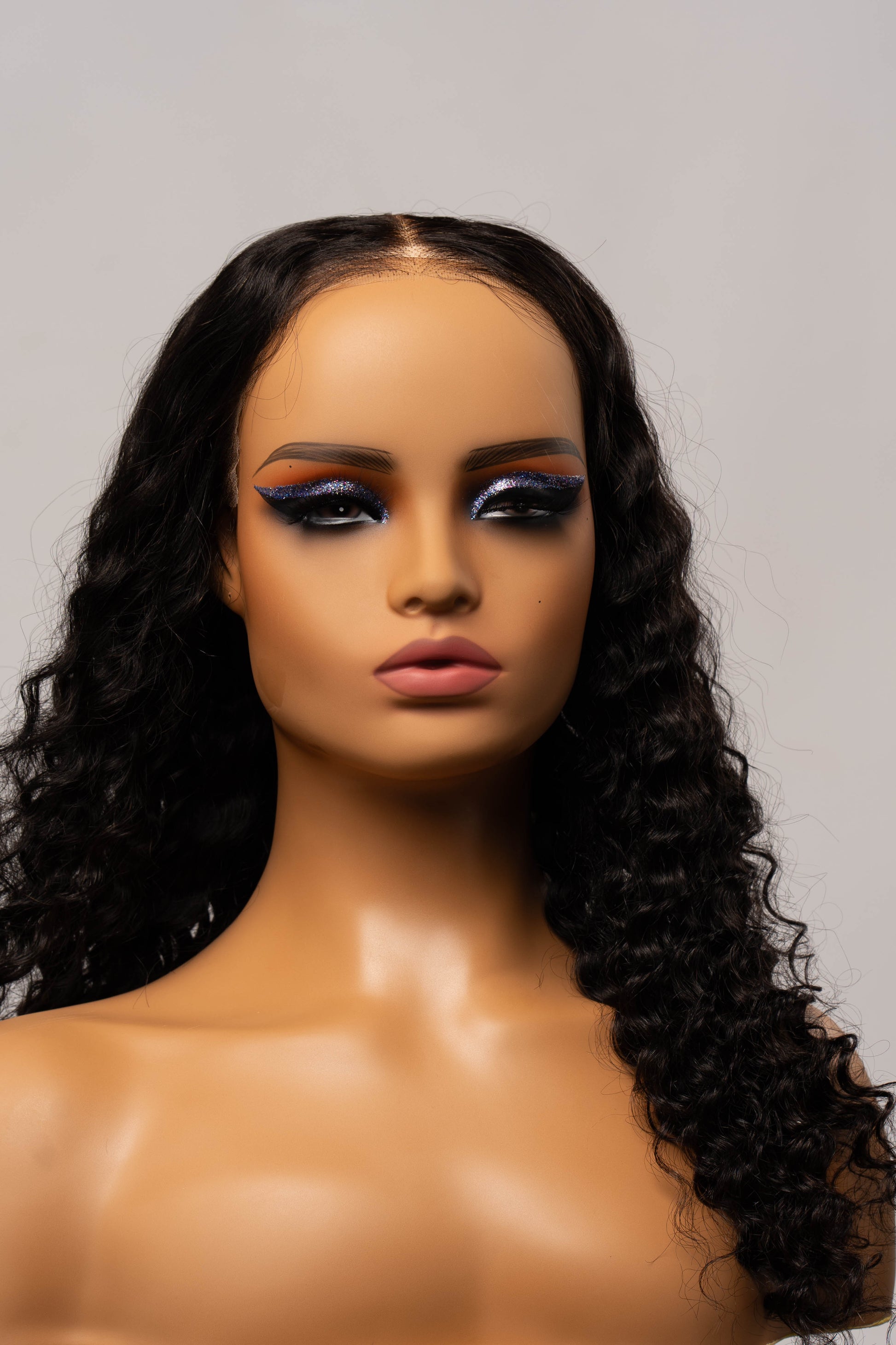 Black Deep Water Wave HD Glueless Brazilian Wig