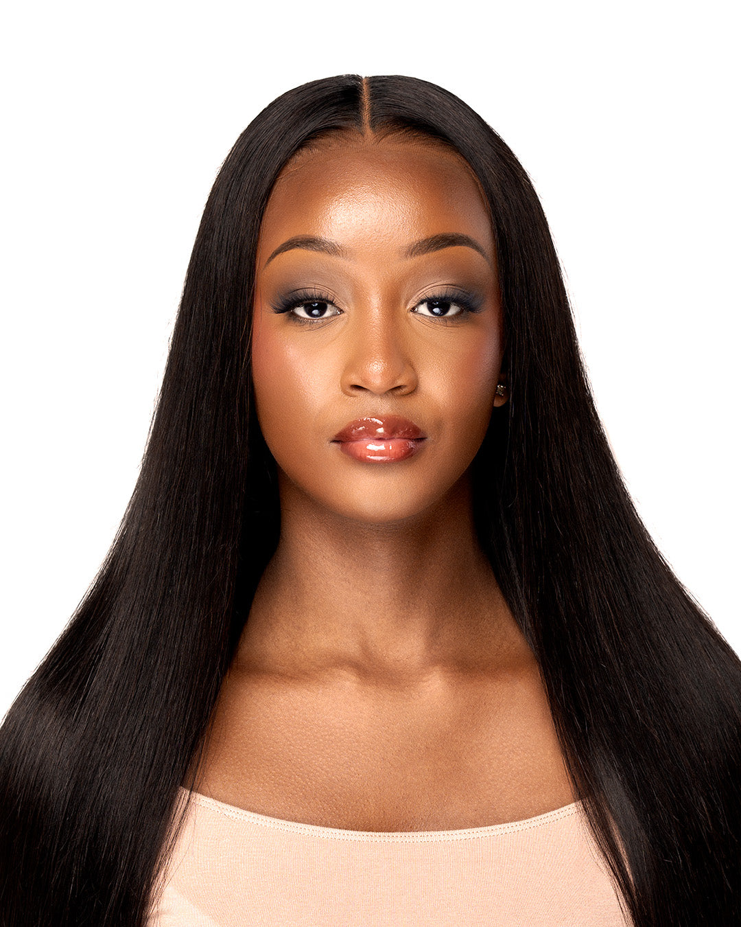 Black Straight Glueless Brazilian Wig