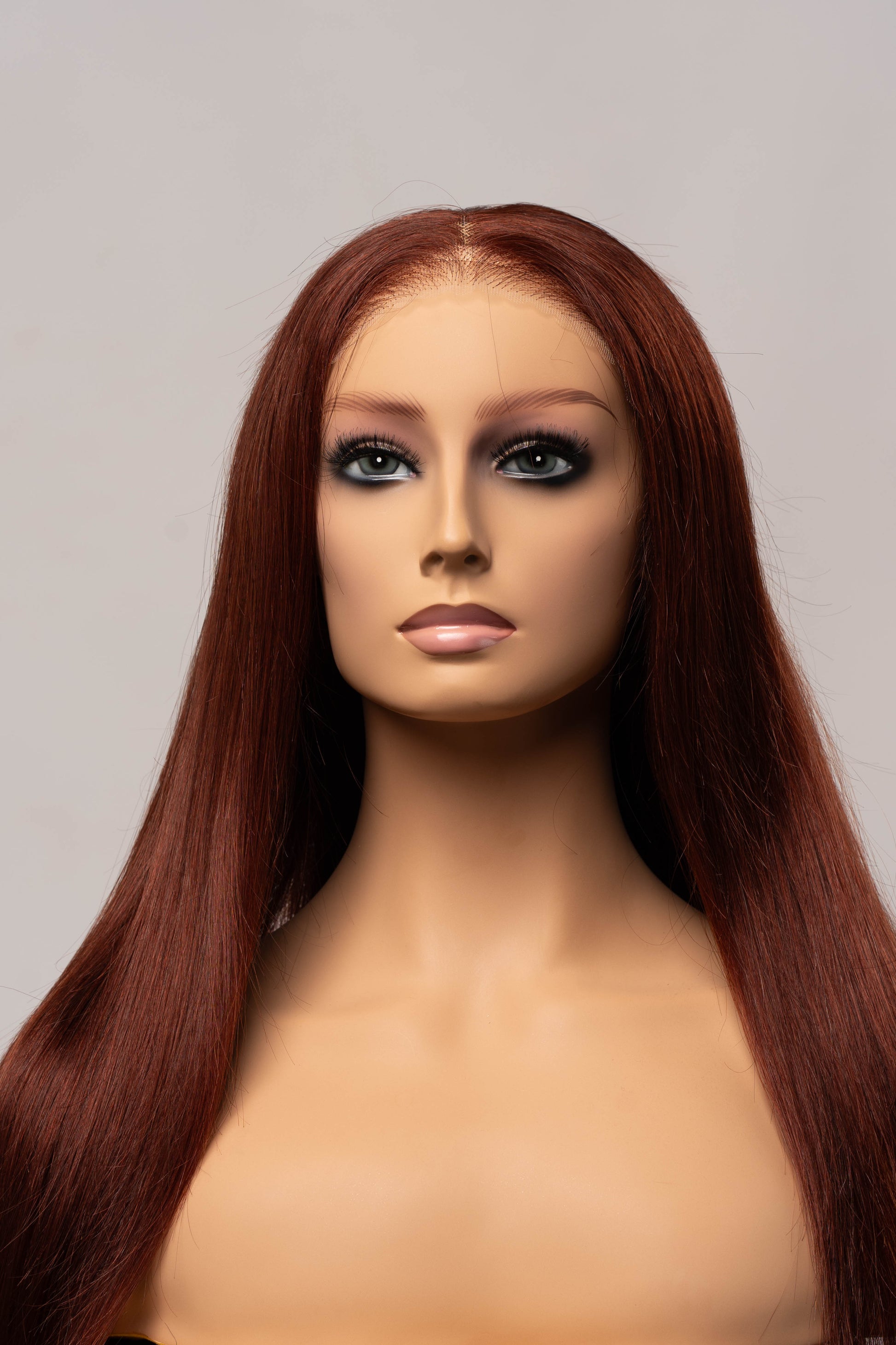 Brown Straight HD Glueless Brazilian Wig