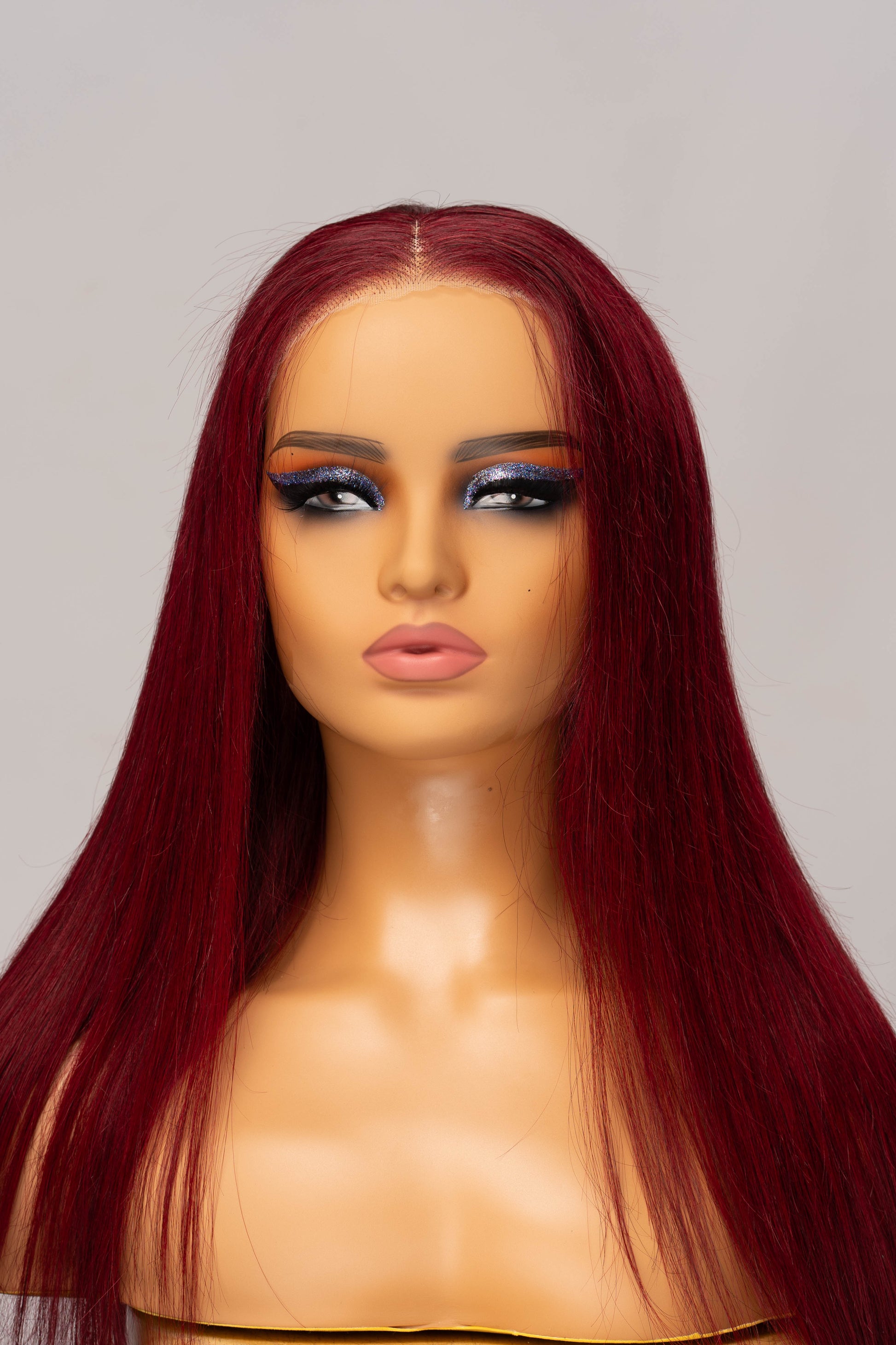 Reddish Brown Straight HD Glueless Brazilian Wig