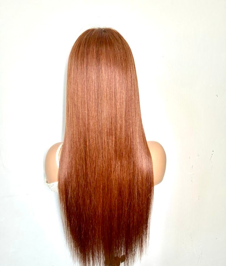 Chocolate Brown Straight HD Glueless Brazilian Wig